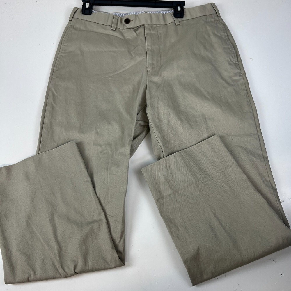 Brooks Brothers Chino Pants Men's Khaki Madison Fit‎ Country Club Cotton 35x30